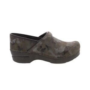 NEW DANSKO Leather Professional Clog Gray Camo Size 41 or 10.5